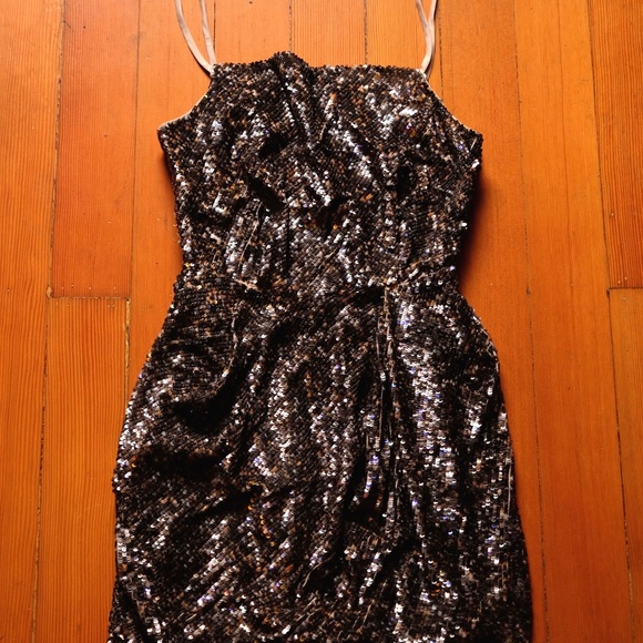 ALL SAINTS Vintage Velutina Python Sequin Dress - Picture 6 of 8